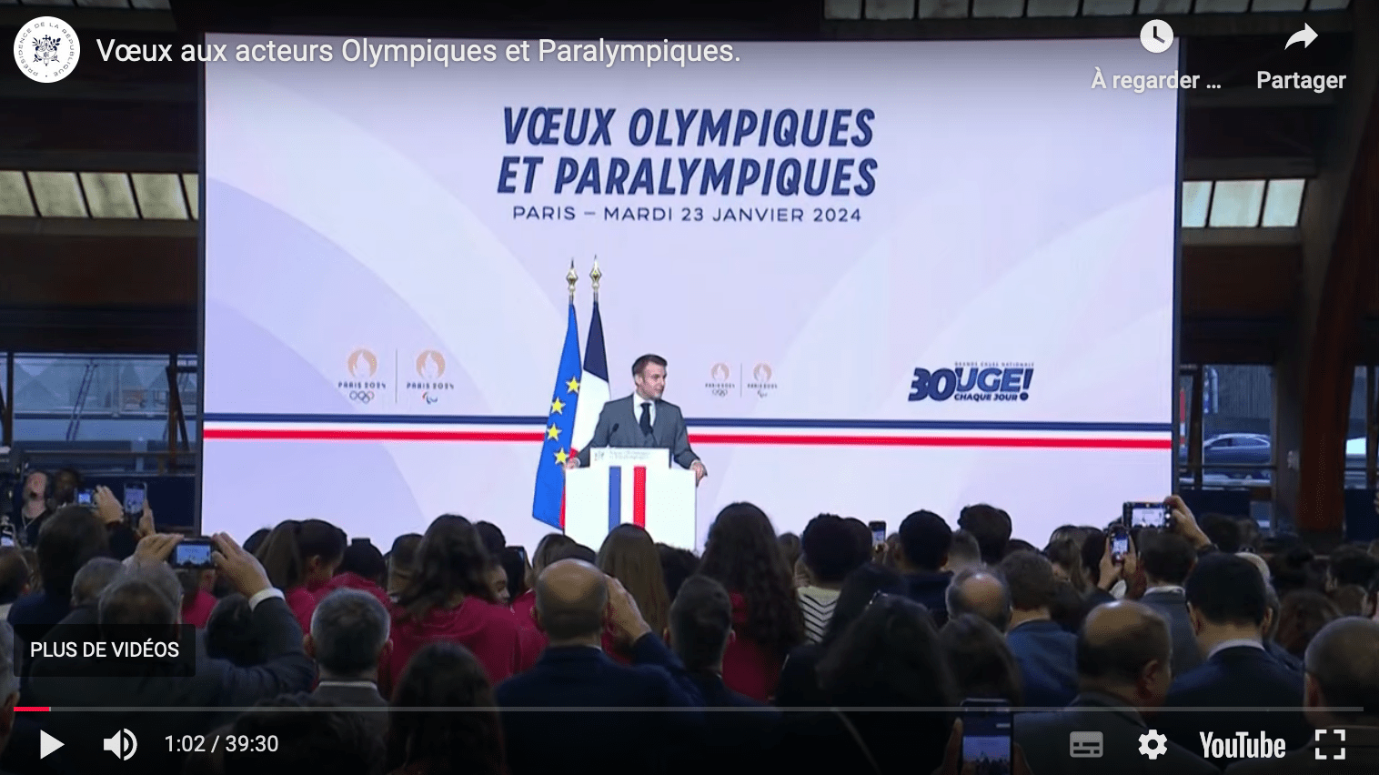 Jeux Olympiques et Paralympiques de Paris 2024 : Remise de l'évaluation  d'impact sur la santé - Objectif Grand Paris